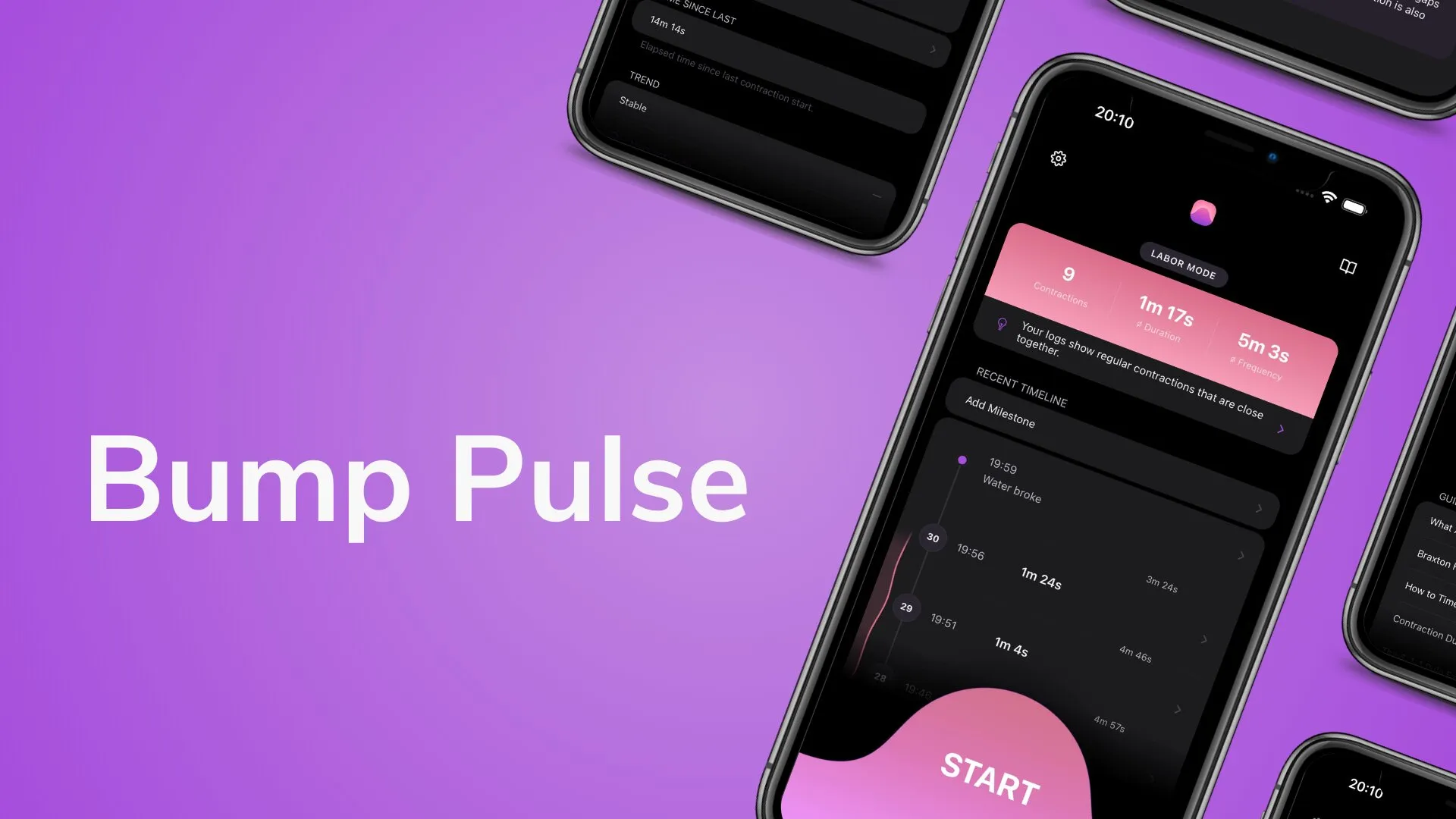 Best Free Contraction Timer App – Partner Sync (iOS & Android) | Bump Pulse
